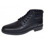 Ghete barbati casual negre din piele naturala imblanite GB101N
